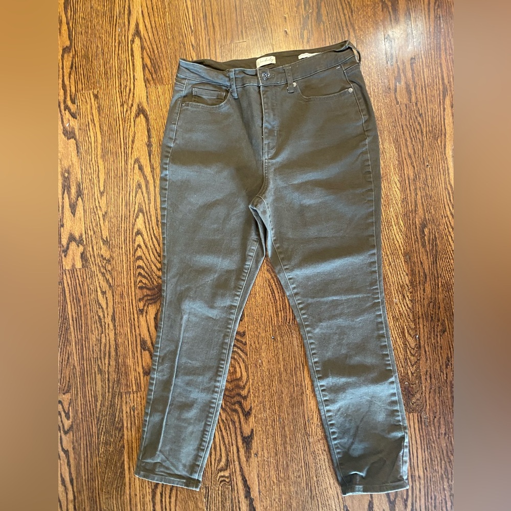 Wonderly High Rise Skinny Jeans Size‎ 8 Olive Green Color
